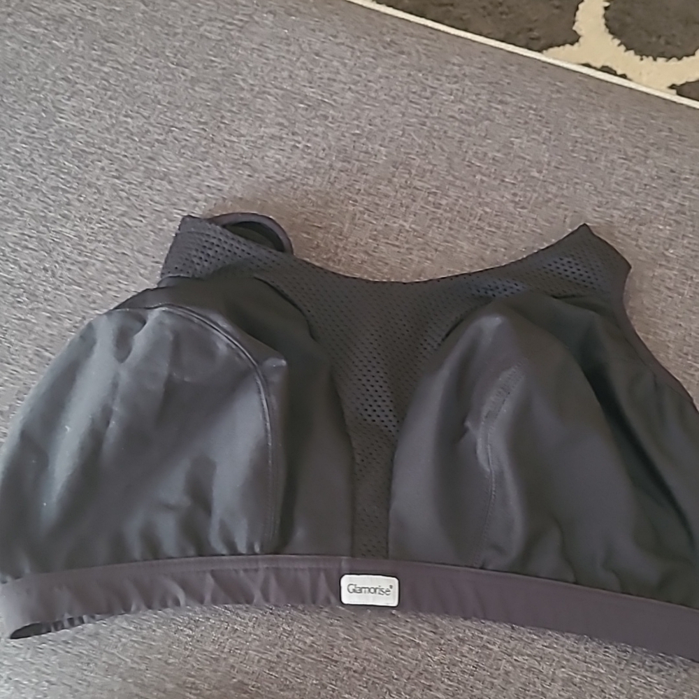 Glamorise sz 44 G black wireless bra WL53